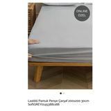 Sheri Home Lastikli Pamuk Penye Çarşaf 180X200 30Cm Softgrey01453881188
