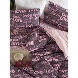 Sheri Home Pinklove Tek Kişilik Cift Taraflı Nevresim TAKIMI(ÇARŞAFLI)YENİLOVEÇIFT889488 - Açık Pembe - 160 x 215 cm