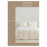 Sheri Home Quen Ekru Çizgili Saten Çift Kişilik Nevresim Takımı 180 X 220 TR554451889487