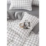 Sheri Home Sheri Basic Çift Kişilik 1 Adet Nevresim (Yorgan KILIFI)200 cm x 220 Cm, Malzeme: Pamuk. - Antrasit - Pudra - 200 x 220 cm