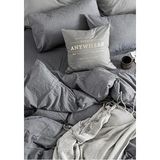 Sheri Home Sheri Basic Çift Kişilik 1 Adet Nevresim (Yorgan KILII) 200 cFm x 220 cm Cm, Malzeme: Pamuk. Antrasit Desenli Nevresim Yorgan Kılıfı - 200 x 220 cm - Antrasit - Gri