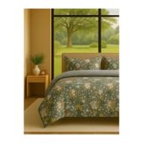 Sheri Home Sofistike Çiçek Çift Kişilik Nevresim Takımı Gri72772788