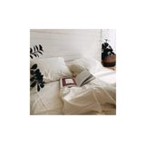 Sheri Home Tekstil 100 Beyaz Pamuk Cift Igne Yumusacik Stonewased Kumasi 2 Li Yastik Kilifi