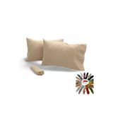 Sheri Home Tekstil 100 Pamuk Cift Igne 2’Li Yastik Kilifi Stonewashed Kumas