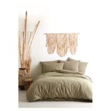 Sheri Home Tekstil 100 Pamuk Cift Igne Stonewased Kumas 2 Adet Yastik Kilifi