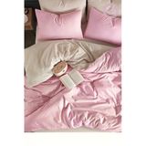 Sheri Home Tekstil Çarşafı Lastikli Tek Kişilik Nevresim Takımı | Girl Pudra Bej
