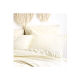 Sheri Home Tekstil Naturel 2 Li Yastik Kilifi 100 Organik Pamuk Cotton White