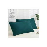 Sheri Home Tekstil Naturel 2 Li Yastik Kilifi 100 Organik Pamuk -Cotton Zumrut