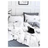 Sheri Home Tekstil New Year Çift Kişilik Nevresim Takımı (Çarşafsız) Rengeyik08894889688