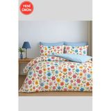 Sheri Home Tekstil Pamuklu Digital Baskı Çift Kişilik Nevresim Takımı Kırcicekmodel725588