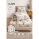 Sheri Home Tekstil YENİ Lastikli Çarşaflı Tek Kişilik Nevresim Takımı SWEETHEARTMODELSZ8889221