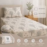 Sheri Home Yeni Lastikli Çarşaflı Tek Kişilik Nevresim Takımı SWEETHEARTMODELSZ8889221 - Siyah - Beyaz - 160 x 225 cm