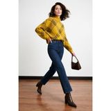 Sherin Hardal Ekoseli Oversize Triko Kazak - M - L