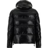 Sherpa Detaylı Kapüşonlu Spor Şişme Mont - Siyah - 48