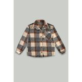 Sherpa Ekose Desen Çocuk Ceket - 3 - 4 Yaş