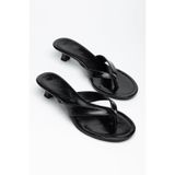 SHESTORE Parmak Arası Topuklu Terlik Ortopedik Kadın Sandalet 3 cm Topuk she