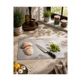 SHG HOME Paslanmaz Çelik Kasap Tipi Et Kesme Tahtası 30x40 cm Büyük Boy