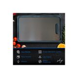 ShgHomeDesign Paslanmaz Çelik Kesme Tahtası 3’lü Set 23x34 cm – Saklama Kılıfı + Kaydırmaz Mat