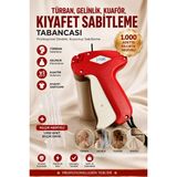 Shi Feng Feng Türban Gelinlik Kuaför Tasarım Kılçık Etiket Tabancası – 5 mm Fine + 1.000 Adet 5 mm Kılçık Hediyeli