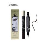 Shibella Cosmetics Kahverengi Çift Taraflı 24 Saat Damga Eyeliner-Ince Damga