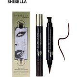 Shibella Cosmetics Suya Dayanıklı 24 Saat Damga Eyeliner - İnce Damga Siyah Renkli Çift Taraflı