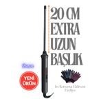 Shibowavy 9 mm Kıvırcık İnce Afro Dalga Saç Maşası (Eldiven , 20 Cm Ekstra Uzun Başlık)