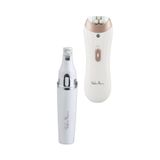 Shibowavy MİKRO + Mini Yüz Epilatörü Set (Cımbızlı Kökünden Çeker İp&Ağda Etkisi Bıyık , Çene , Kaş , Kulak)