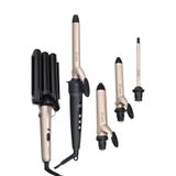 Shibowavy Saç Maşası 6 Parça 4 Başlıklı Set ( 10mm 19mm 25mm 32mm ) + Wag Maşa Hediye