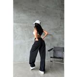 Shield Life Siyah Baggy Jean 90's Yüksek Bel Kadın Pantolon Jean