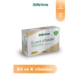 Shiffa Home D3 Ve K Vitamini Içeren Takviye Edici Gıda Takviyesi 30 Softjel