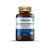 Shiffa Home Vitamin B Complex 60 Tablet | B1 B2 B3 B5 B6 B12 + Biotin Folik Asit Kolin Takviye Edici Gıda
