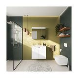 Shift T20 Aynalı Banyo Dolabı 81006, 80 Cm, Sağ Kapaklı, Parlak Beyaz - 1BW-Beyaz - Option-1