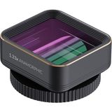 Shiftcam Lensultra 1.33X Anamorfik Lens 1.33X Büyütme 113° Geniş Açı Sinematik Geniş Ekran Oranı Flare Efekti Akıllı Telefon Kamera Lensi - Siyah - Standart