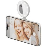 ShiftCam SnapPocket Light LED Selfie Ring Işık, 4 Parlaklık Seviyesi, Dahili Batarya, Manyetik Telefon Montajı, Katlanabilir Tasarım