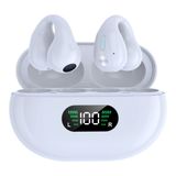 SHIJIAET Kablosuz Kulak Klipsi Kemik İletim Kulakiçi Açık Kulak Kulaklıkları Bluetooth, Spor Klipsi Kablosuz Kulaklıklar Su Geçirmez Dış Kulaklıklar Bisiklet Koşu Egzersizi Kulak Tomurcukları Beyaz