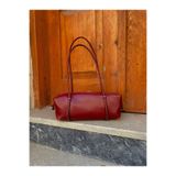 SHIKIRTI BAG STORE Bordo Renk Uzun Saplı Baget Model Kadın Omuz Çantası