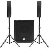 Shile PRZZ12A Aktif Ses Sistemi 15" Subwoofer 2 Adet Satellite Stand Hoparlör 350W Rms, Mdf Kasa, Bluetooth/mp3/fm