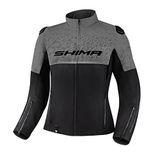 Shima Drift Gri Kadın Korumalı Motosiklet Montu