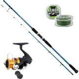 Shimano Alivio Boat 180CM - Shimano Fx 4000 Tekne Olta Seti - Standart - Çok Renkli