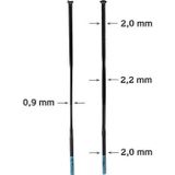 Shimano Dura Ace WH-R9170-C60 Jant Seti için jant teli 252mm