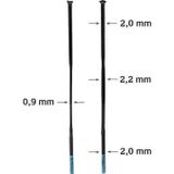 Shimano Dura Ace WH-R9270-C36 / C50-TL Jant Seti için jant teli 267mm