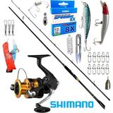 Shimano Fx 3000 244CM 6-32GR Oslo Zen Pro Karbon Rapala Maket Balık Spin Olta Takımı Seti