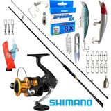 Shimano Fx 4000 244CM 6-32GR Oslo Zen Pro Karbon Rapala Maket Balık Spin Olta Takımı Seti