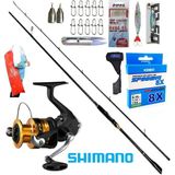 Shimano Fx 4000 274CM 8-42GR Oslo Zen Pro Karbon Spin Olta Takımı Seti