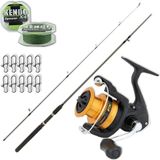 Shimano Fx 4000 - Remixon Flex 240CM Spin Olta Seti - Renkli