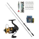 Shimano FX C3000 FX XT 270 Cm 10-30 Gr 8 Örgü Spin Olta Seti