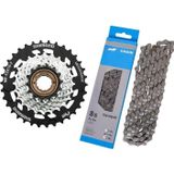 Shimano HG40 Zincir + TZ510 Ruble 7li Bisiklet Vites Seti