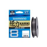 Shimano Kairiki 8 Kat Steel Gray 150 mt İp Misina