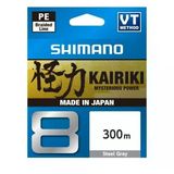 Shimano Kairiki 8 Steel Gray Misina 300M 0.06Mm