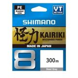 Shimano Kairiki 8 Steel Gray Misina 300M 0.215Mm